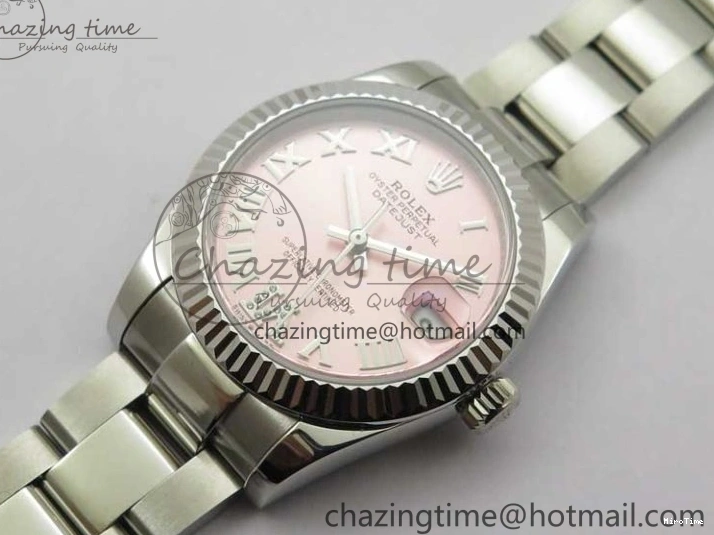 MiroTime 0124 Datejust 31mm 278271 SS BP Maker Best Edition Pink Roman Dial on Oyster Bracelet Vibrant 2748